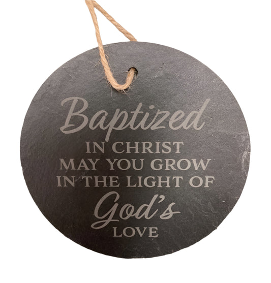 Baptism - Slate Ornament