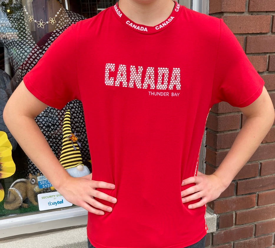 Youth T-Shirt - Thunder Bay, Canada - Red