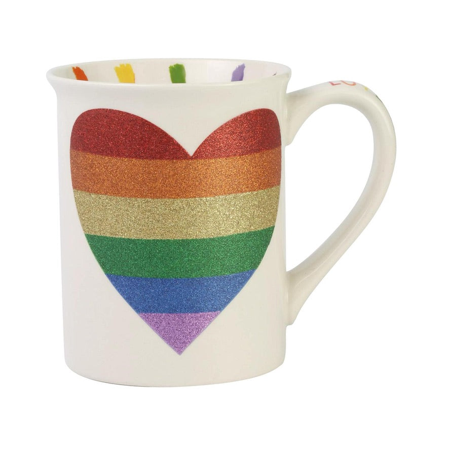 Drinkware - Our Name is Mud - Glitter Rainbow Heart