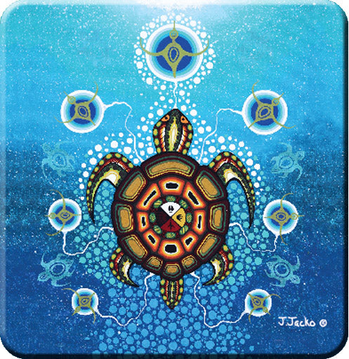 Oscardo - James Jacko - Coasters - Medicine Turtle
