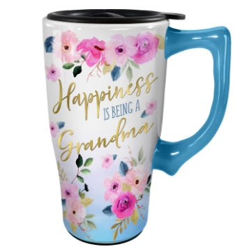 Drinkware - Travel Mug - Happiness is Being a Grandma