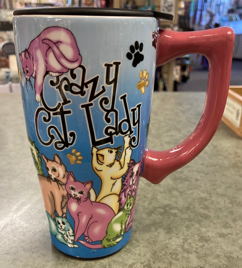 Drinkware - Travel Mug - Crazy Cat Lady