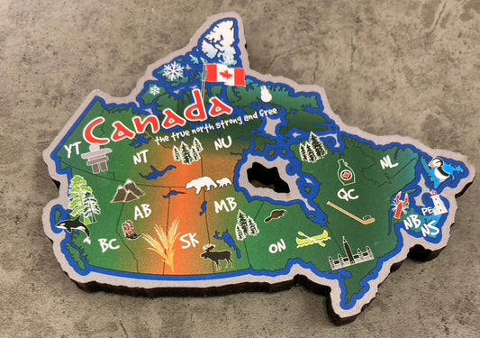 Souvenir - Magnet - Canada Cut-Out Map
