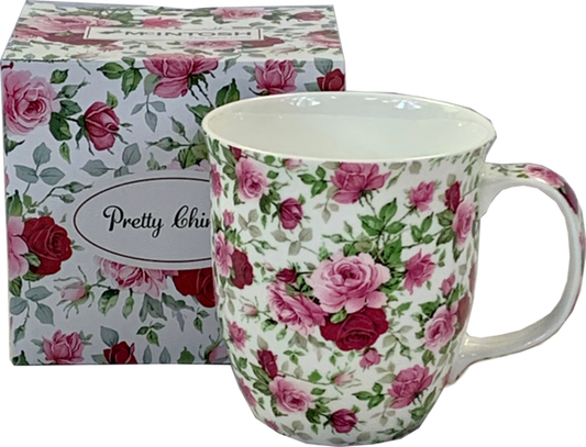 McIntosh China - Red and Pink Roses - Java Mug