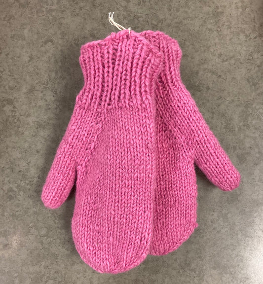 Souvenir Clothing - Wool Mittens - Pink