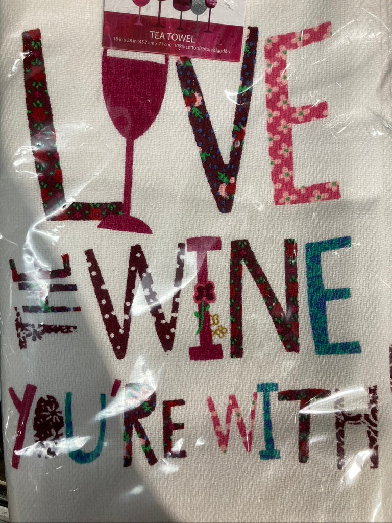 Tea Towel - Love the Wine You're With