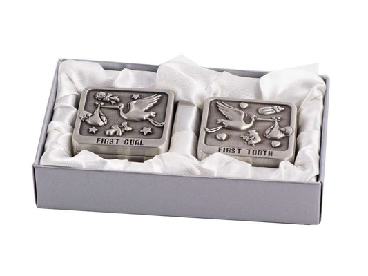 Baby - First Tooth/First Curl Keepsake Metal Boxes
