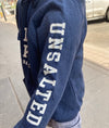 Hooded Sweatshirt - Unisex - Thunder Bay, Canada - Great Lakes, Unsalted - Heather Navy