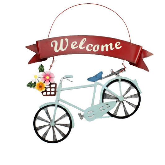 Garden - Metal Bicycle Welcome Sign