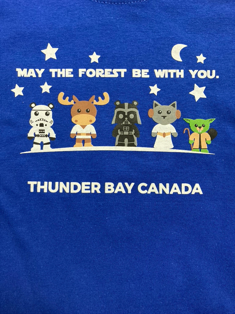 Souvenir Clothing - Kid's T-Shirt - May the Forest Be With You - Royal Blue
