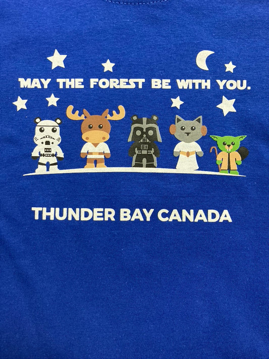 Souvenir Clothing - Kid's T-Shirt - May the Forest Be With You - Royal Blue