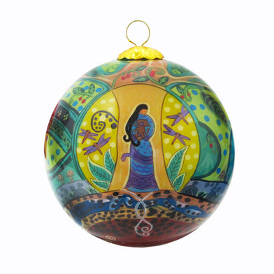 Oscardo - Leah Dorion - Strong Earth Woman - Glass Ornament
