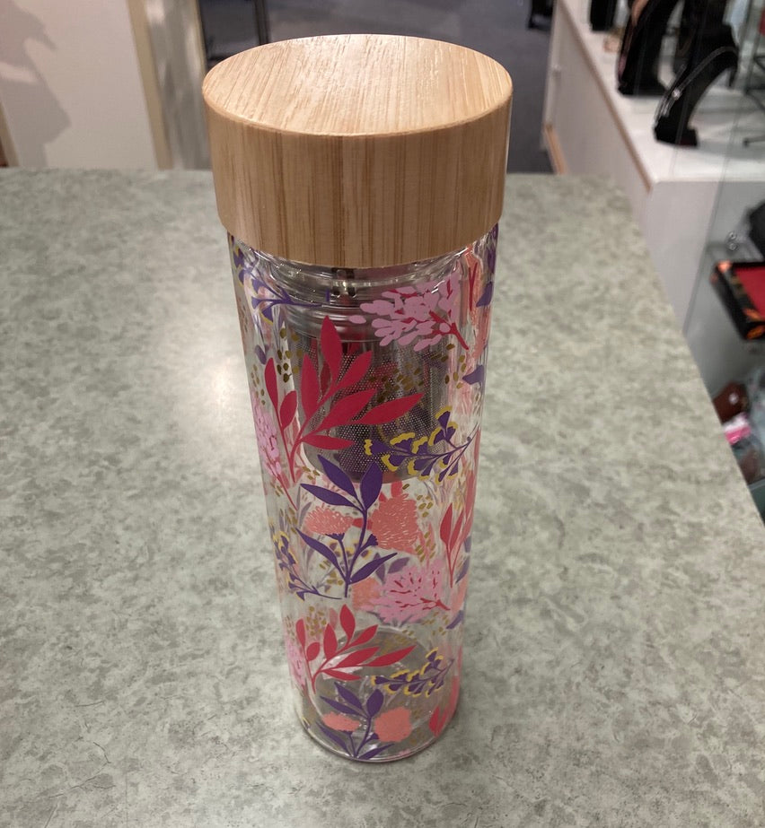 Pinky Up - Glass Travel Infuser Mug