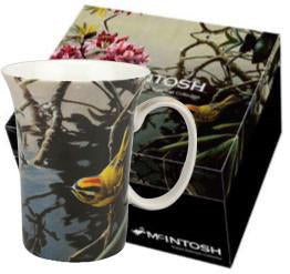 McIntosh China - Robert Bateman - Crest Mug - Golden Crowned Kinglet and Rhododendron