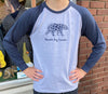 Youth Long Sleeve T-Shirt - Thunder Bay, Canada - Grey/Blue