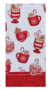 Christmas - Gingerbread & Cocoa Toss Dual Purpose Terry Towel