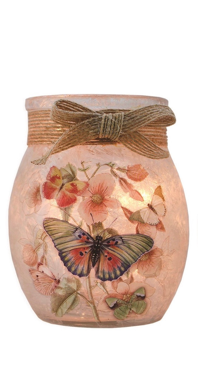 Light - Butterflies Pre-Lit Small Jar