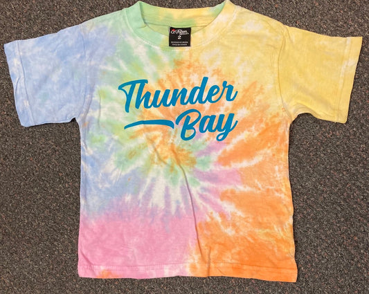 Kid's T-Shirt - Thunder Bay - Tie Dye Pastel