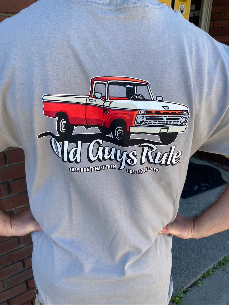 Old Guys Rule T-Shirt - They Don't Make Them Like They Used To - Grey