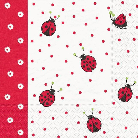 Napkins - Lunch - Lady Bugs and Dots