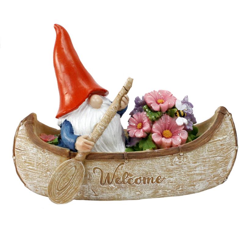Garden - Gnome in Canoe