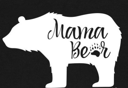 Souvenir Clothing - Hooded Long Sleeve T-Shirt - Mama Bear