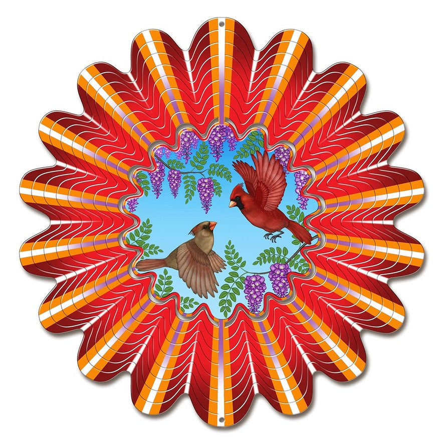 Garden - Wind Spinner - Animated Cardinal