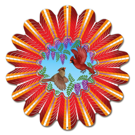 Garden - Wind Spinner - Animated Cardinal
