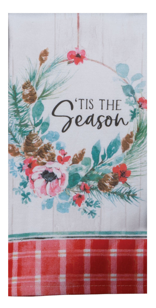 Christmas - Juniper Tis the Season Dual Purpose Terry Towel