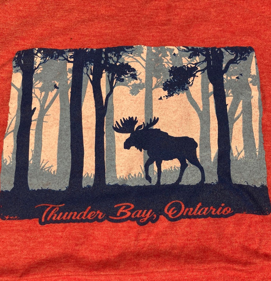 Souvenir Clothing - Women's Fitted T-Shirt - Thunder Bay, Ontario - Heather Fuchsia