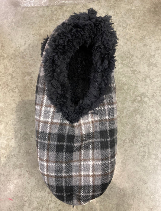 Snoozies - Men's - Grey Flannel Plaid