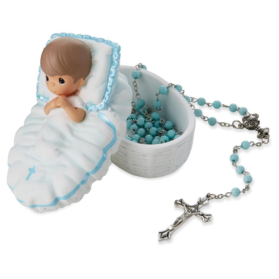 Baby Girl/Boy Rosary Box With Rosary