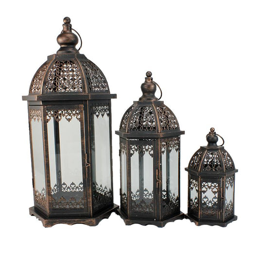 Garden - Lantern - Metal and Glass