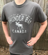 Souvenir Clothing - T-shirt - Thunder Bay, Canada - Co-ordinates - Grey