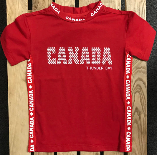Kid's T-shirt - Thunder Bay, Canada - Red