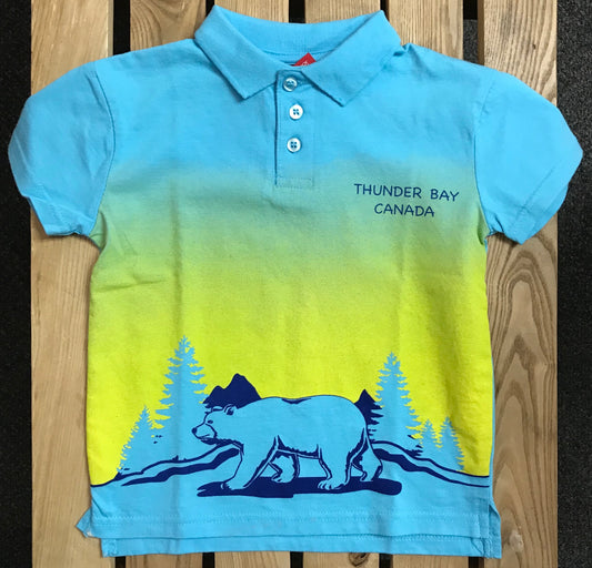 Kid's T-shirt - Blue and Yellow Polo shirt, Thunder Bay, Canada