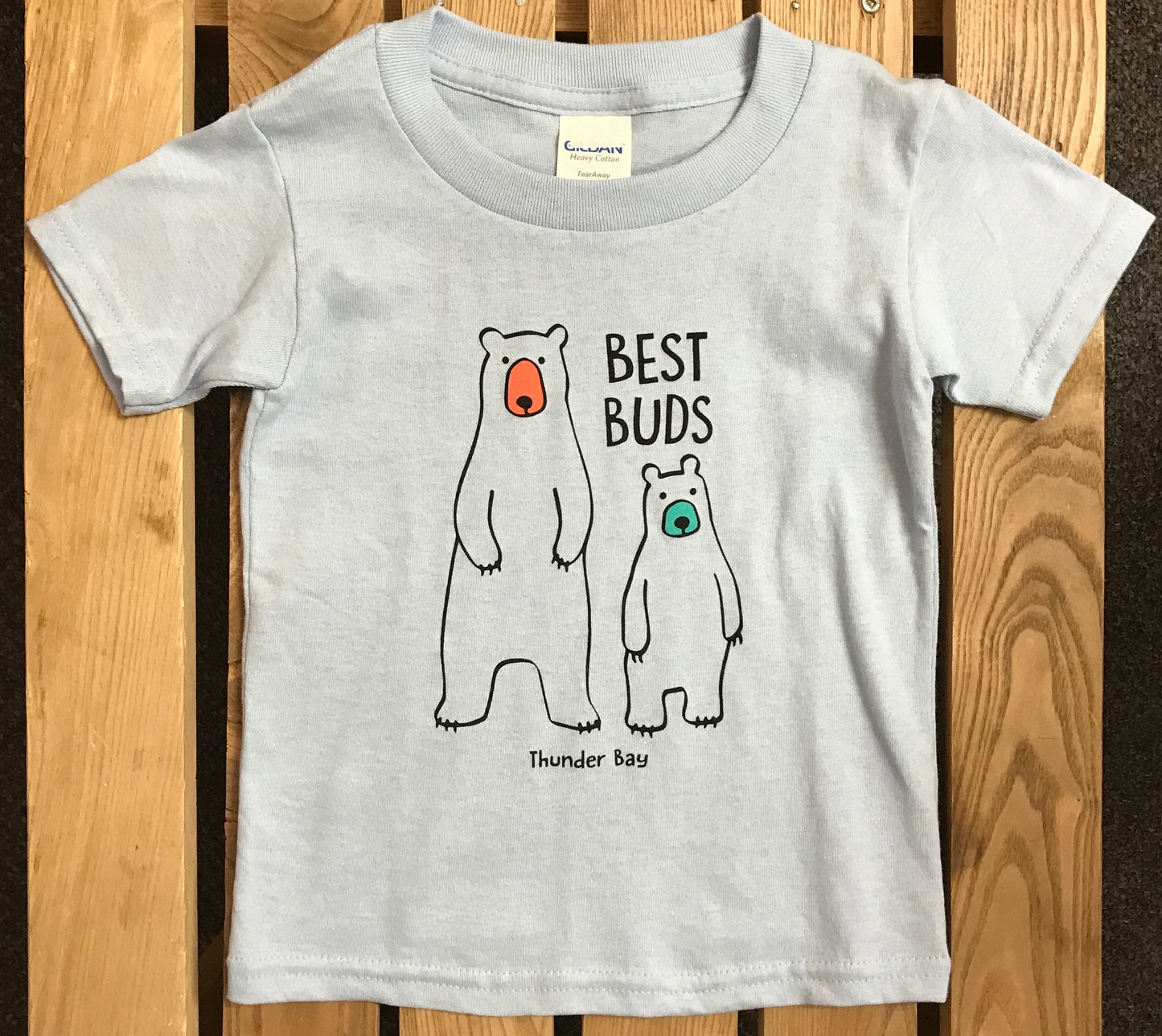 Kid's T-shirt - "Best Buds", Thunder Bay - Baby Blue