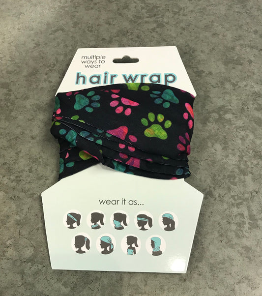 Hair Wrap - Pawprints