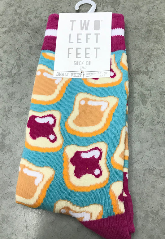 Two Left Feet Socks - P B & J