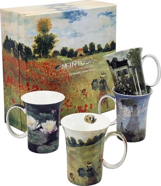 McIntosh China - Old Masters - Claude Monet - Set of 4