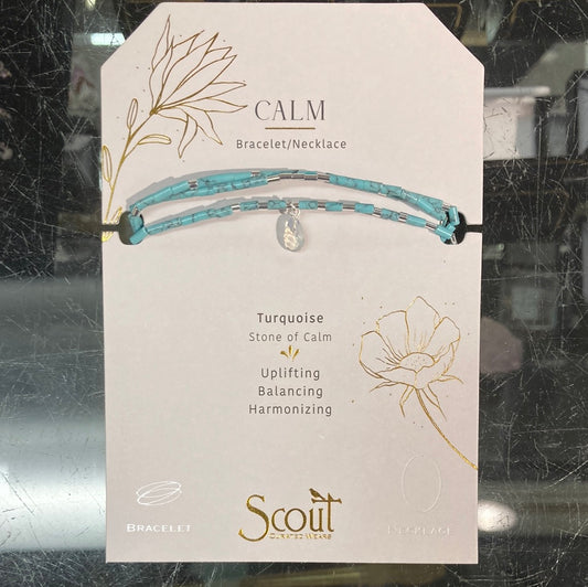 Scout Curated Wears - Bracelet/Necklace - Calm - Turquoise