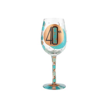 Lolita Wine Glass - "40th Birthday"