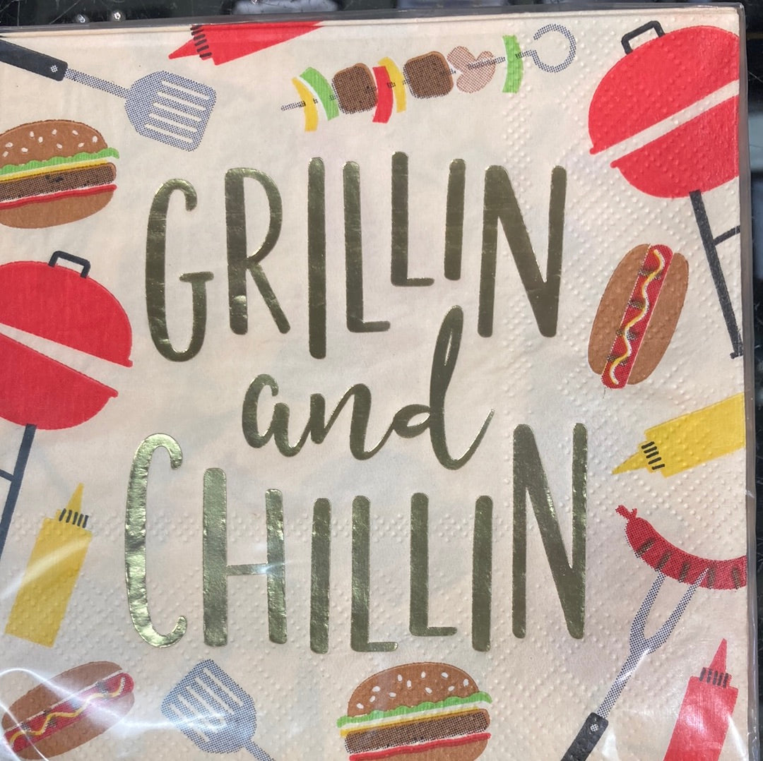 Napkins - Cocktail - Grillin and Chillin
