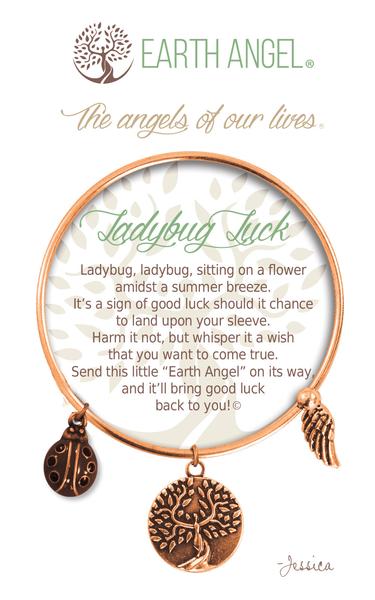 Earth Angel Bracelet - "Ladybug Luck"